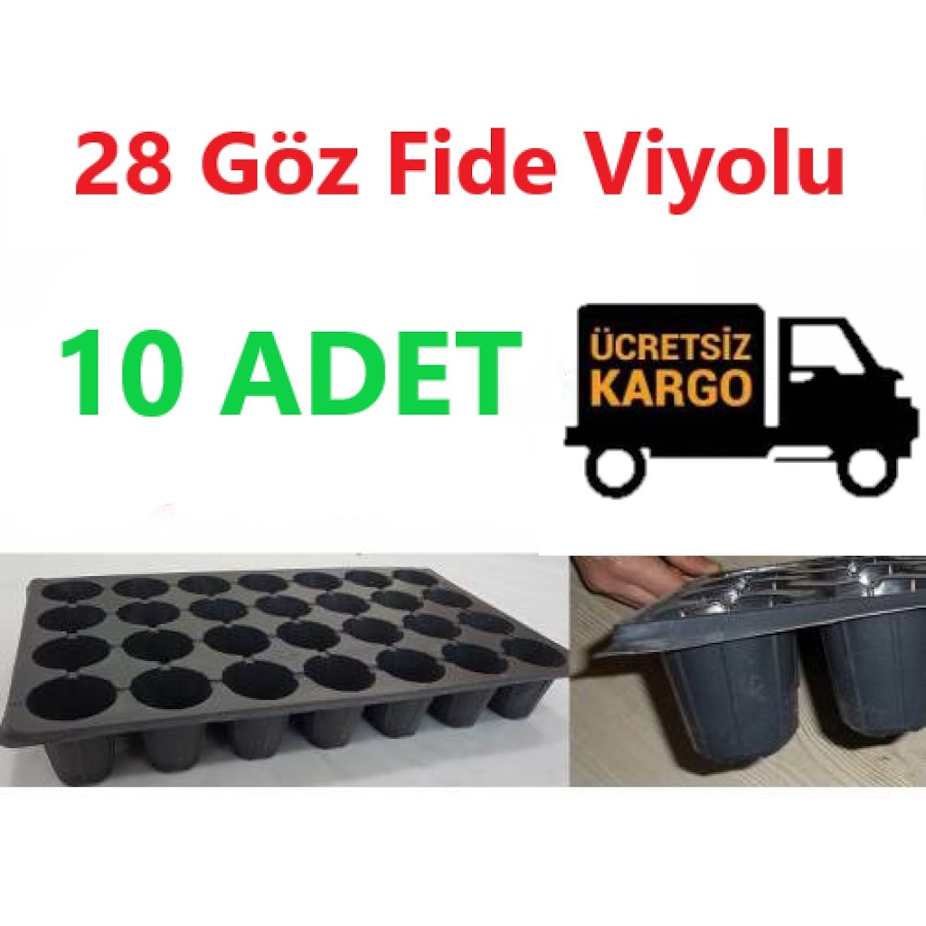 28 Gözlü Fide Ekim Viyolü 10 Adet-1