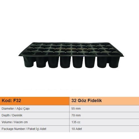 32 Gözlü Fide Ekim Viyolü 10 Adet-1