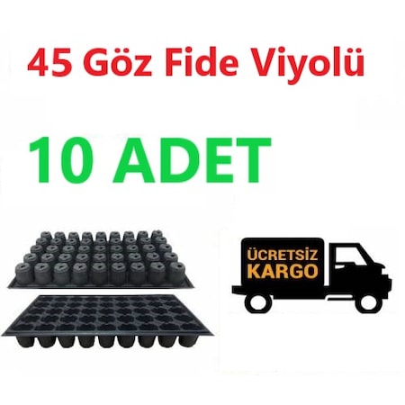 45 Gözlü Fide Ekim Viyolü 10 Adet-1