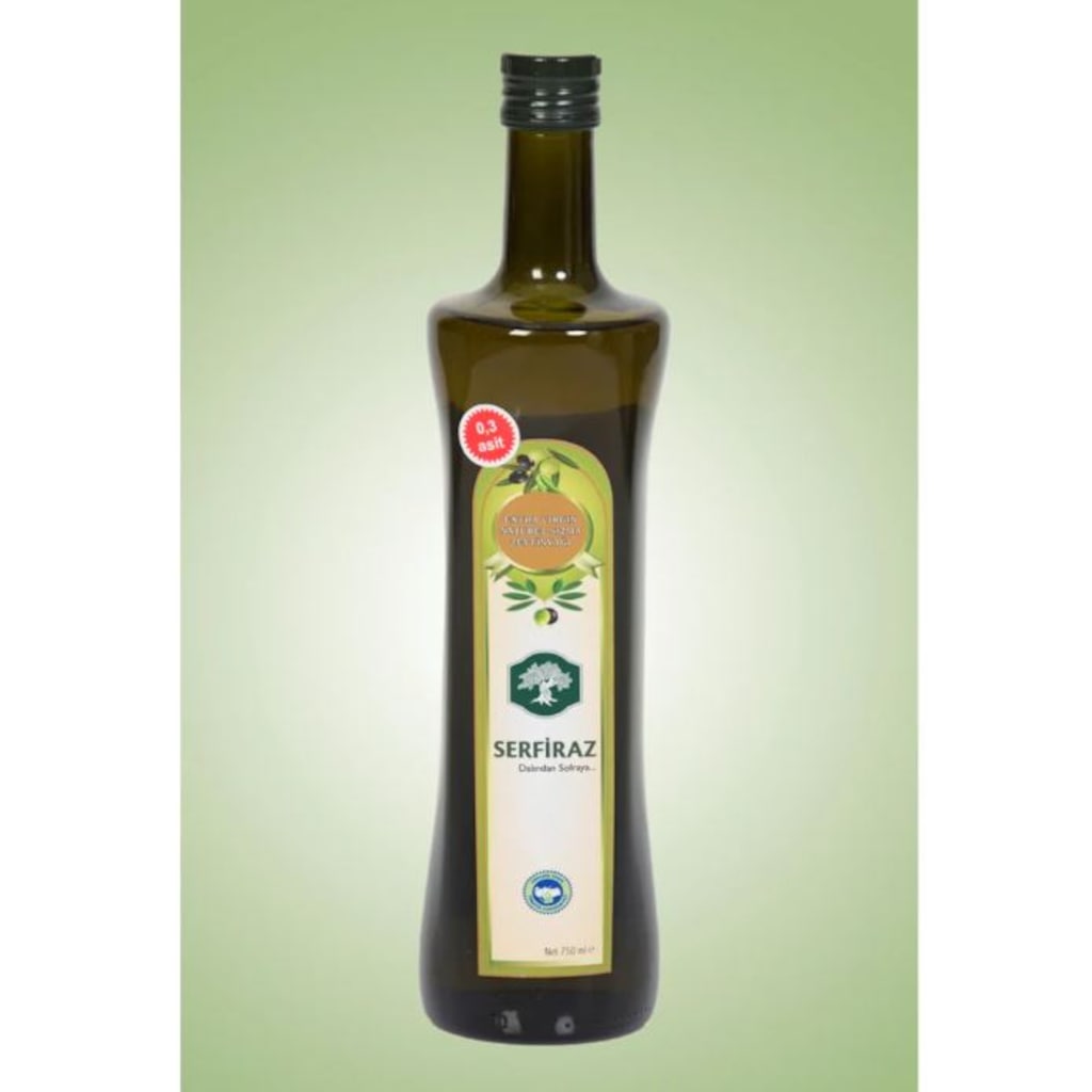 Serfiraz Soğuk Sıkım Naturel Sızma Zeytinyağı Cam 750 ML
