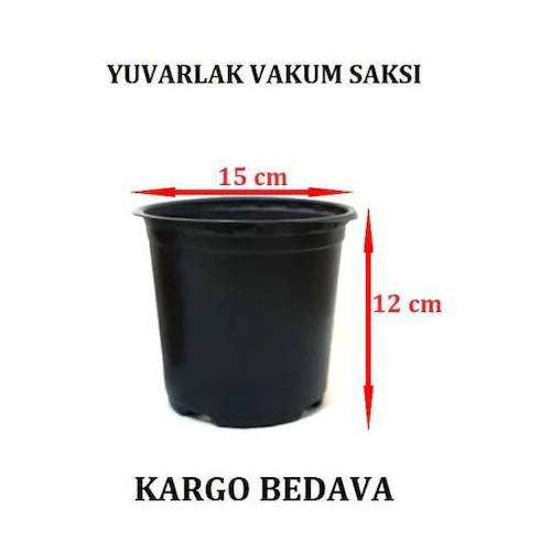 Yuvarlak Vakum Ucuz Çiçek Fide Fidan Üretim Saksısı 15cm 100 Adet-1